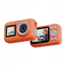 SJCam FunCam Plus skaitmeninis fotoaparatas vaikams, 10MP HD 1080p, 2,4 colio LCD, 650 mAh baterija, oranžinis
