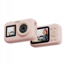 SJCam FunCam Plus skaitmeninis fotoaparatas vaikams, 10MP HD 1080p, 2,4 colio LCD, 650 mAh baterija, rožinis