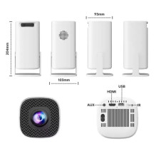 „Riff P30MAX“ nešiojamas išmanusis projektorius, žaidimų konsolė, 36000+, 4K, „Android 11“, „Allwinner H713“, 64 GB, bal