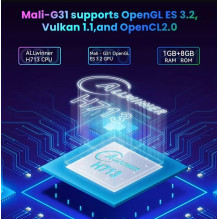 „Riff P30MAX“ nešiojamas išmanusis projektorius, žaidimų konsolė, 36000+, 4K, „Android 11“, „Allwinner H713“, 64 GB, bal
