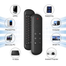 Riff M5 2.4G+BT5.2 Universal Air Remote control RGB Mouse with Keyboard Black