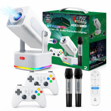 Riff HCS350 PLUS 4in1 Smart Video projector Android 11 Allwinner H713M with built-in Games / x2 Wireless consoles / x2 W Riff HCS350 PLUS 4in1 Smart Video projector Android 11 Allwinner H713M with built-in Games / x2 Wireless consoles / x2 W