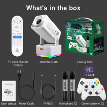 Riff HCS350 PLUS 4in1 Smart Video projector Android 11 Allwinner H713M with built-in Games / x2 Wireless consoles / x2 W Riff HCS350 PLUS 4in1 Smart Video projector Android 11 Allwinner H713M with built-in Games / x2 Wireless consoles / x2 W
