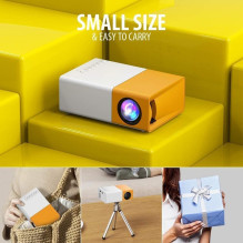 Riff YG300 Mini projector 1080P Full HD (12.7x5x8.3cm) Yellow Riff YG300 Mini projector 1080P Full HD (12.7x5x8.3cm) Yellow