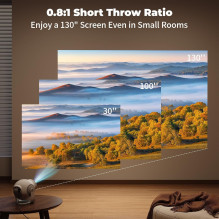 Riff TP360 Smart Android 14 Projector 8K Support &amp; 360° Freedom