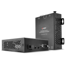 KVM Extender - LINDY Fiber Optic HDMI 4K60, USB, IR and RS232 KVM Extender, 300m, Black