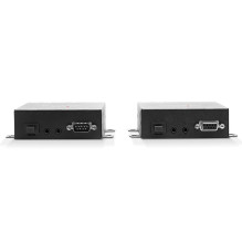 KVM Prailginimas - LINDY Šviesolaidinis HDMI 4K60, USB, IR ir RS232 KVM Prailginimas, 300 m, Juodas