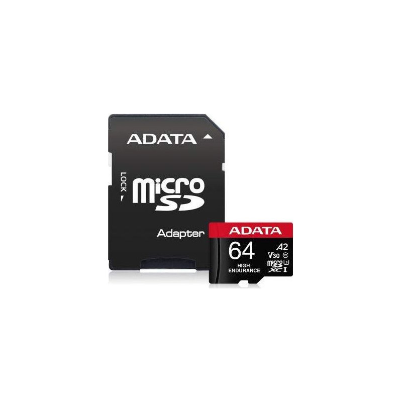 ADATA High Endurance 64 GB memory card (Class 10 UHS-I U3 V30 A2)