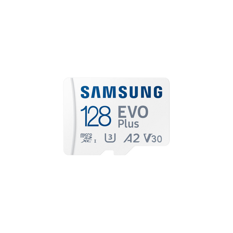 Samsung MicroSD Card EVO Plus 128 GB microSDXC Memory Card Flash memory class U3 V30 A2
