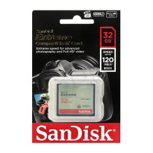 SanDisk Compact Flash Extreme 32GB UDMA7 (transfer 120MB / s)