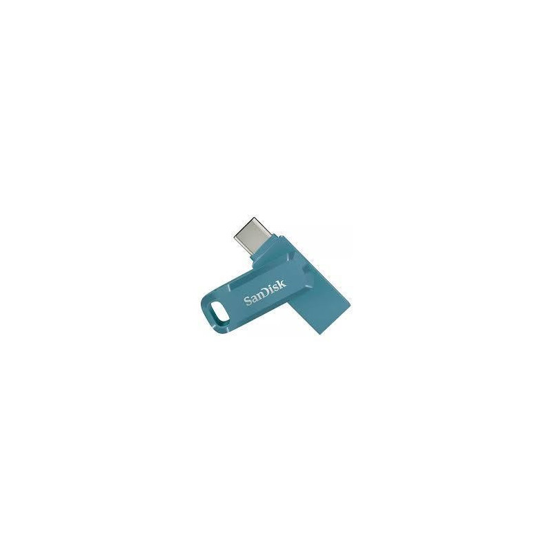 SanDisk Ultra Dual Drive Go USB 128GB USB-Stick USB Type-A / USB Type-C 3.2 Gen 1 (3.1 Gen 1) Blau (SDDDC3-128G-G46NBB) 