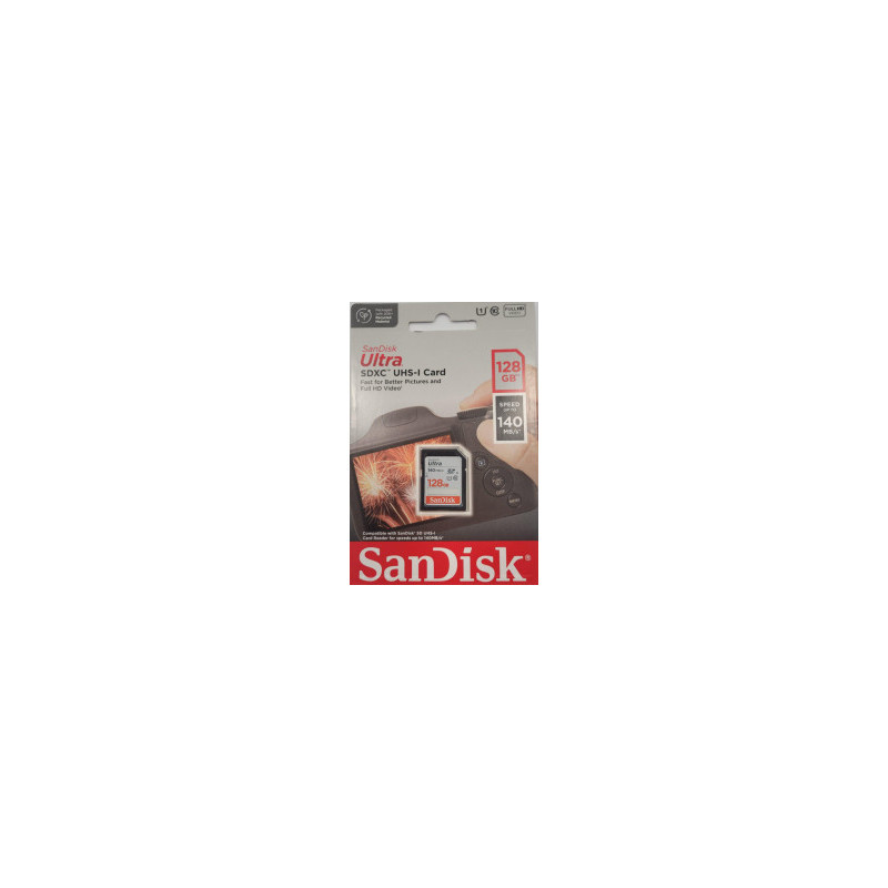 SanDisk Ultra 128GB SDXC Memory Card 140MB / s EAN:619659200190