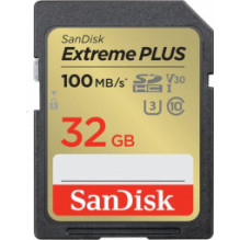 SanDisk Extreme Plus SDHC 32 GB Class 10 UHS-I / U3 V30 (SDSDXWT-032G-GNCIN)
