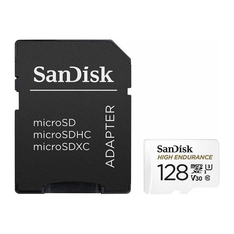 SanDisk High Endurance microSDXC 128GB V30 + Adapter