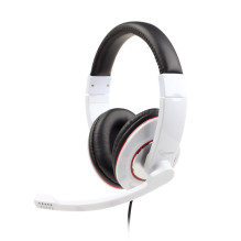 Gembird MHS-001-GW Stereo headset 3.5 mm Glossy white Built-in microphone