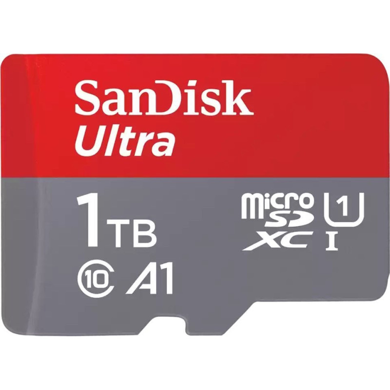 SanDisk Ultra 1 TB microSDXC memory card (UHS-I U1 Class 10 A1) + adapter