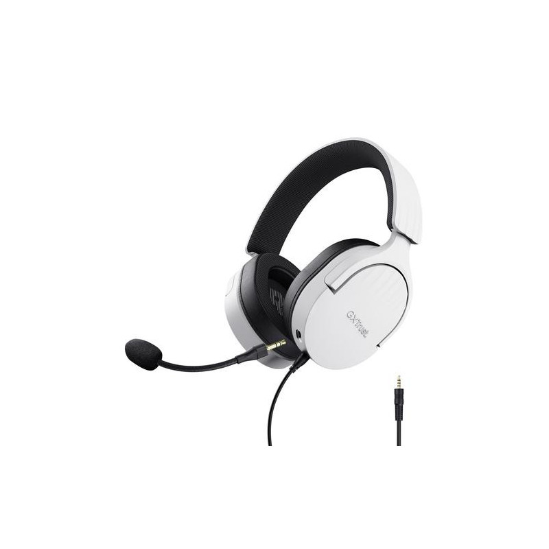 Trust GXT 489W FAYZO Headset Wired Head-band Gaming Black White 25210