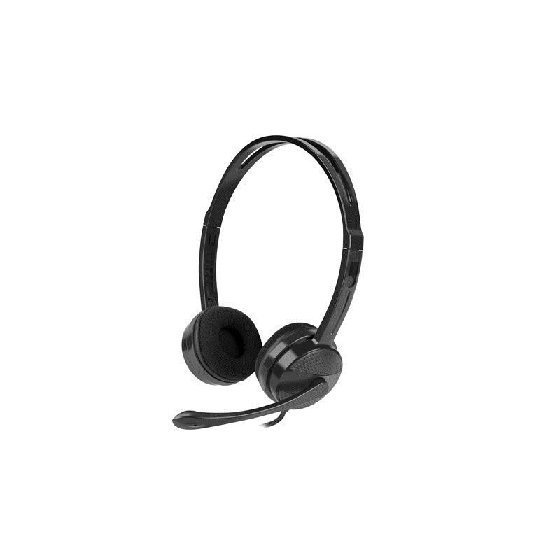 NATEC Canary Headset Wired Head-band Office / Call center Black 5901969412659