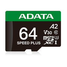 microSD Speed Plus card 64GB UHS1 U3 V30 A2 160 / 140 MB / s