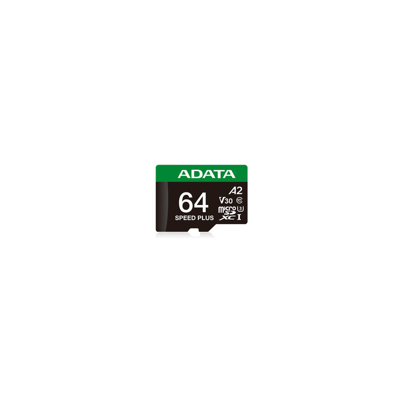 microSD Speed Plus card 64GB UHS1 U3 V30 A2 160 / 140 MB / s