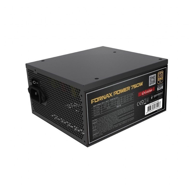 Power supply unit 750W active PFC 12 cm fan 80+Gold