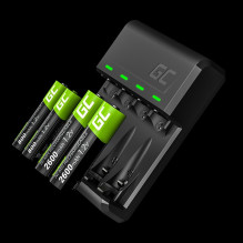 Green Cell GRADGC01 VitalCharger charger for AA / AAA batteries Micro-USB+USB-C