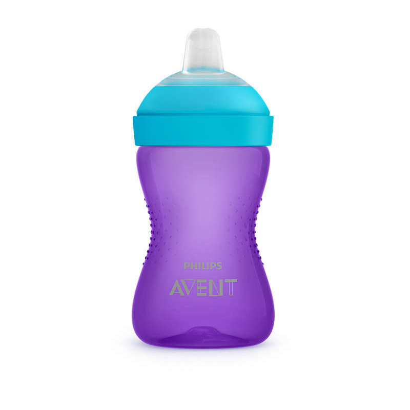 Philips Avent My Grippy mācību krūzīte ar mīkstu snīpi 300ml 9M+ lillā SCF802 / 02