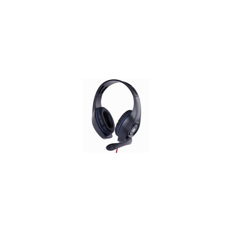 GEMBIRD gaming headset 3.5mm blue-black