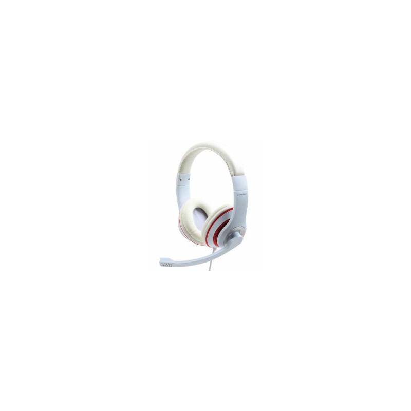GEMBIRD MHS-03-WTRD Stereo headset white