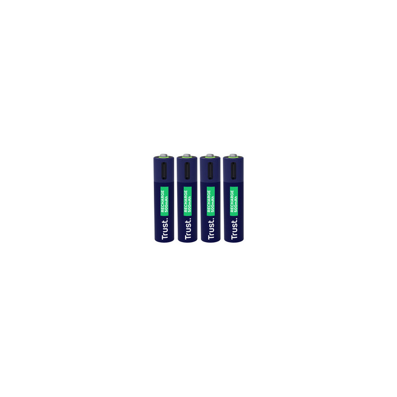 Trust USB-C rechargeable AAA batteries 4 gab. (25671)