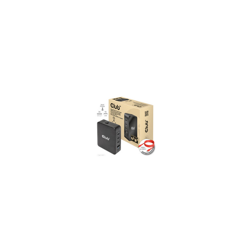 Club3D Reiseladegerat 3xUSB Typ C 1xUSB Typ A PD 140W retail