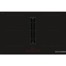 Bosch Series 6 platums 80 cm bez ramja melna - Iebuvejama indukcijas plits virsma ar tvaika nosuceju