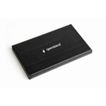 Gembird HDD / SSD enclosure for 2.5'' SATA - USB 3.0 brushed aluminium Black
