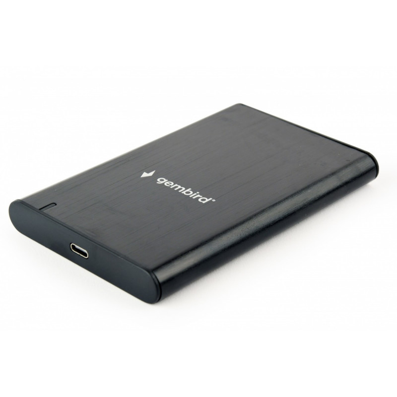 Gembird 2.5' Enclosure with USB Type-C port Black