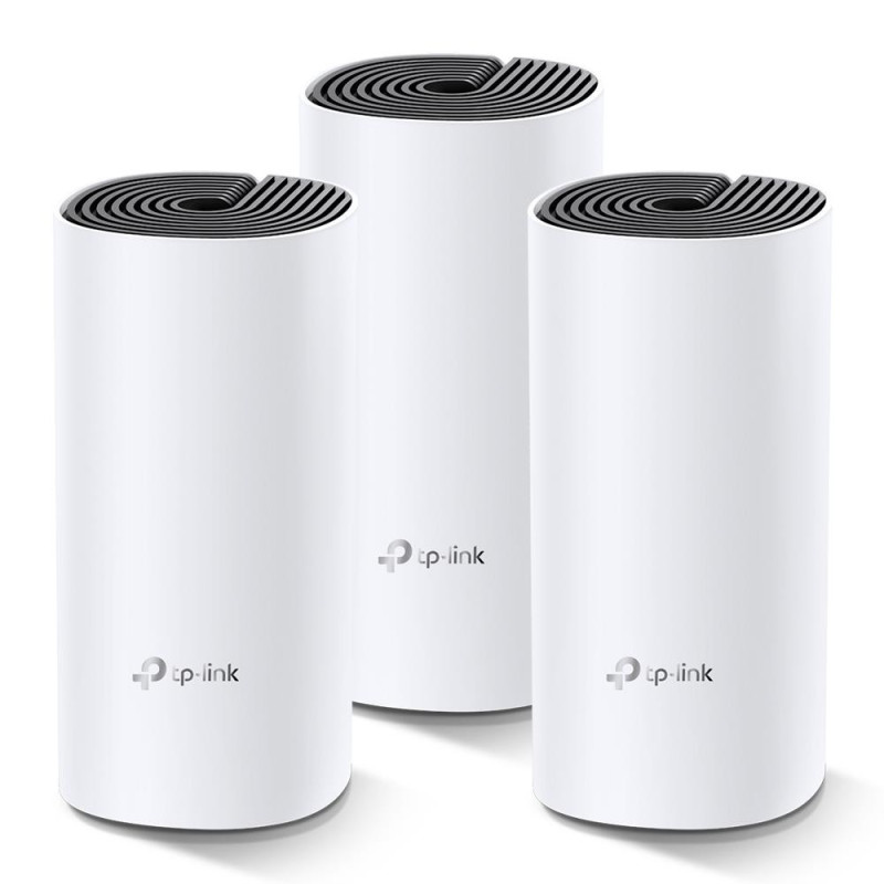 TP-Link Deco M4 AC1200 Whole-Home Mesh Wi-Fi System MU-MIMO. 3-Pack