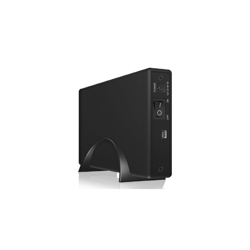 IcyBox External 3 5'' HDD / SSD Case SATA III USB 3.1 Type-C Black