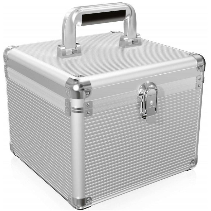 Icy Box Aluminium suitcase for 2.5'' and 3.5'' HDDs Silver