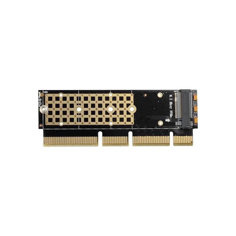 AXAGON PCEM2-1U PCI-E 3.0 16x - M.2 SSD NVMe up to 80mm SSD low profile 1U