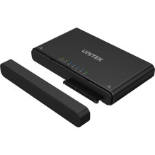 UNITEK S1222A cable gender changer USB 3.2 SATA 2 5 / 3 5' &amp; M.2 PCIE / NVME Black