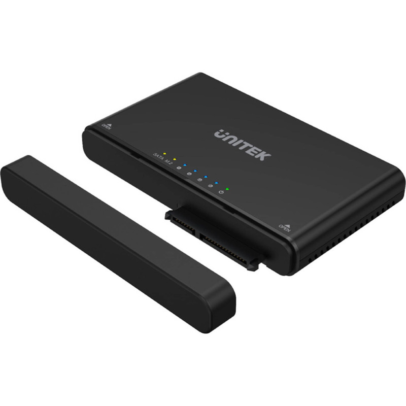 UNITEK S1222A cable gender changer USB 3.2 SATA 2 5 / 3 5' &amp; M.2 PCIE / NVME Black