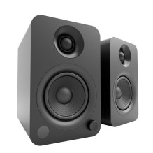 KANTO AUDIO POWERED SPEAKERS WITH BLUETOOTH® AND RCA INPUT - BLACK VINYL (INCL. TYPE C &amp; G POWER CORDS)