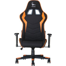 Gembird GC-SCORPION-04X Gaming chair "SCORPION" black and orange fabric armchair with orange eco-leather accen