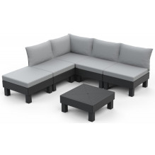 Keter Darza mebelu komplekts Elements Full Set (5 Seater) peleks / gaisi peleks 8711245158006