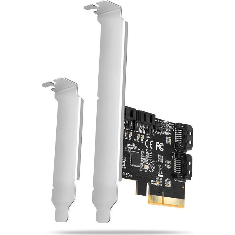 AXAGON PCES-SA4X4 PCIe Controller - 4x SATA 6G intern + Low Profile Blende