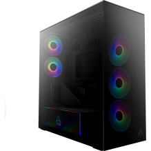 ARCTIC Xtender PC-Gehause Midi-Tower E-ATX RGB Tempered Glass - inklusive vertikaler GPU-Halterung &amp; Riser-Kabel sch