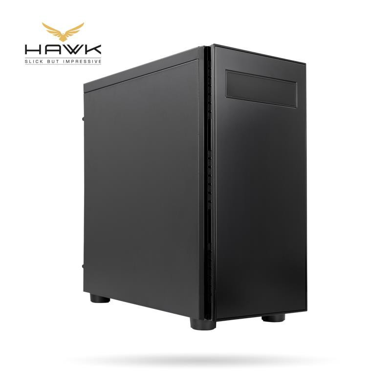 PC case HAWK AL-02B-OP Midi Tower Black