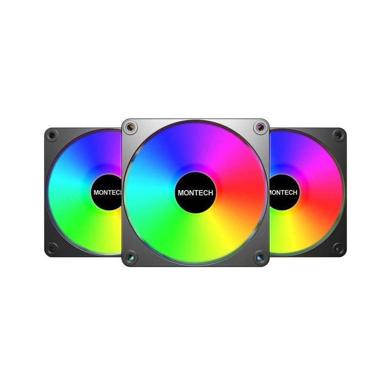 CASE FAN 120MM GF120R V2 / ARGB PWM 3I1 (B) MONTECH