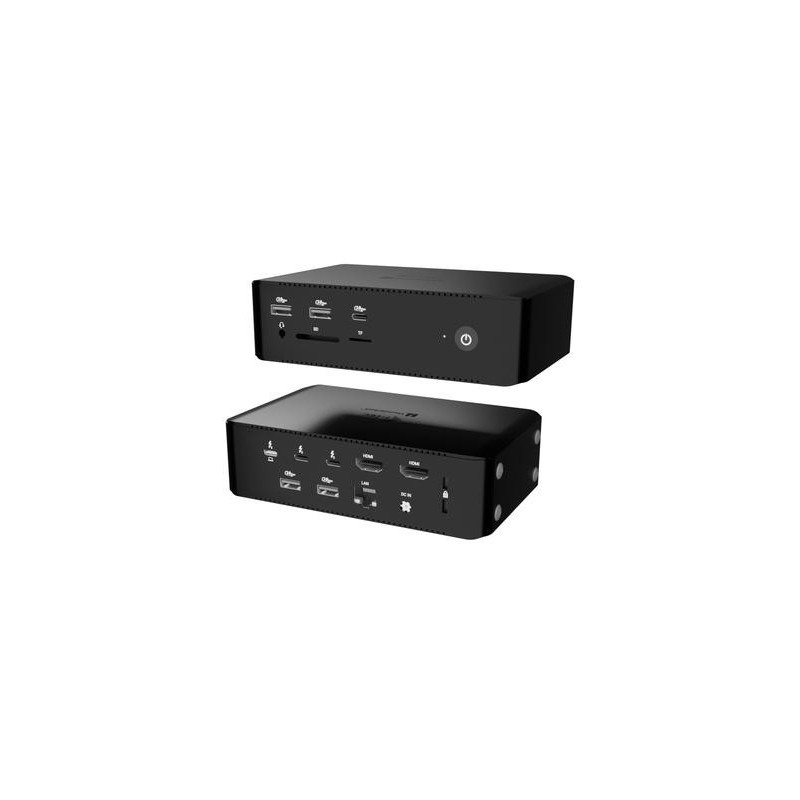 I-TEC Thunderbolt 5 Quattro Display Dock DS 2xTB5 2xHDMI 1x2 5GLAN 1xAudio / Mic 1xUSB-C Gen2 4xUSB-A Gen2 SD+TF Kartenl