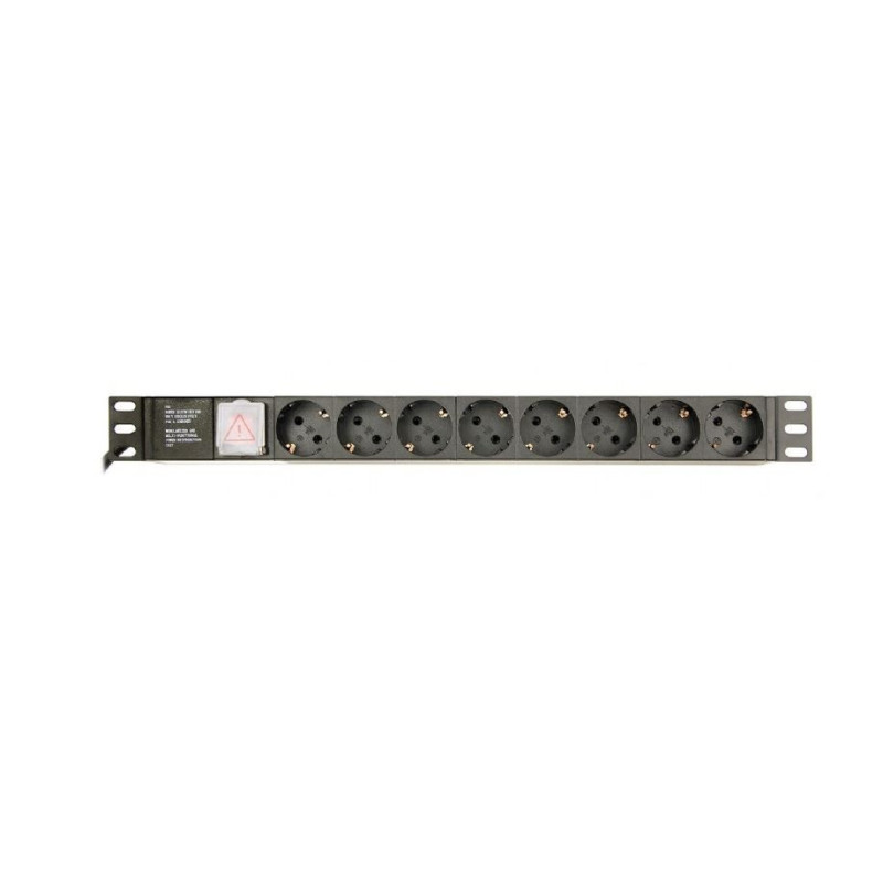 Gembird EG-PDU-014-C14 power distribution unit (PDU) 8 AC outlet(s) 1U Black