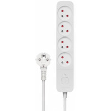 SAVIO Power strip 4 sockets 3m white LZ-08